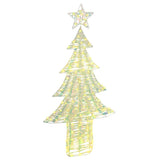 Albero di Natale con 240 LED Bianco caldo 180 cm PET