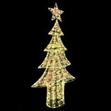 Albero di Natale con 240 LED Bianco caldo 180 cm PET