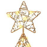 Albero di Natale con 120 LED Bianco caldo 120 cm PET