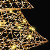 Albero di Natale con 120 LED Bianco caldo 120 cm PET