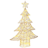 Albero di Natale con 120 LED Bianco caldo 120 cm PET