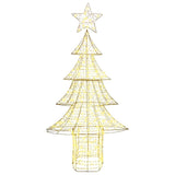 Albero di Natale con 240 LED Bianco caldo 180 cm PET