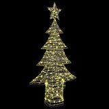 Albero di Natale con 240 LED Bianco caldo 180 cm PET