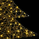 Albero di Natale con 120 LED Bianco caldo 120 cm Rattan