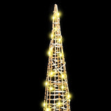 Albero di Natale 3 pcs Bianco caldo 20 x 20 x 80 cm PET