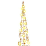 Albero di Natale 3 pcs Bianco caldo 20 x 20 x 80 cm PET