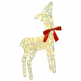 Famiglia di Renne 3 pcs Bianco caldo 67 x 26 x 127 cm PET