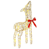 Famiglia di Renne 3 pcs Bianco caldo 67 x 26 x 127 cm PET