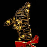 Famiglia di Renne 3 pcs Bianco caldo 67 x 26 x 127 cm Rattan