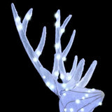 Famiglia di renne 3 pcs Bianco freddo 68 x 26 x 127 cm Tessuto