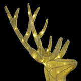 Famiglia di renne 3 pcs Bianco caldo 68 x 26 x 127 cm Tessuto