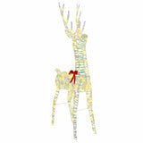 Renna 3D con 140 LED Bianco caldo 128 cm PET