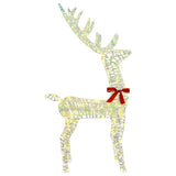Renna 3D con 140 LED Bianco caldo 128 cm PET