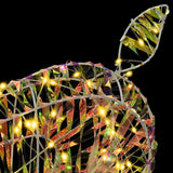 Renna 3D con 250 LED Bianco caldo 180 cm PET