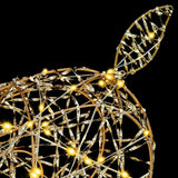 Renna 3D con 250 LED Bianco caldo 180 cm PET