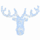 Testa di Renna con 140 LED Bianco freddo 60 cm Acrilico