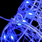 Testa di Renna con 140 LED Blu 60 cm Acrilico