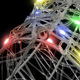 Testa di Renna con 140 LED colorato 60 cm Acrilico