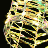 Slitta trainata da renna con 140 LED Bianco caldo 60 cm PET