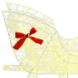 Slitta trainata da renna Bianco caldo 70 x 26 x 128.5 cm