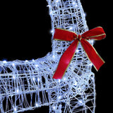 Slitta trainata da renna Bianco freddo 70 x 26 x 128.5 cm