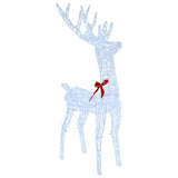 Slitta trainata da renna Bianco freddo 70 x 26 x 128.5 cm