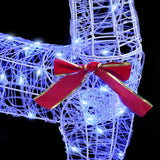 Slitta trainata da renna Blu 70 x 26 x 128.5 cm Acrilico