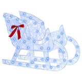 Slitta trainata da renna Blu 70 x 26 x 128.5 cm Acrilico