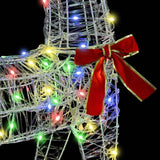 Slitta trainata da renna colorato 70 x 26 x 128.5 cm Acrilico