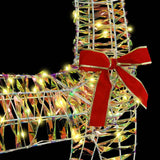 Slitta trainata da renna Bianco caldo 70 x 26 x 128.5 cm PET