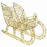 Slitta trainata da renna Bianco caldo 70 x 26 x 128.5 cm PET