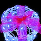 Decorazione Scatola Regalo 3 pcs Blu 20 x 20 x 21 cm Acrilico