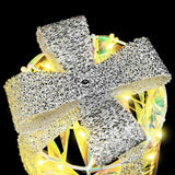 Decorazione Scatola Regalo con 60 LED 3 pcs Bianco caldo PET