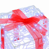 Scatola Regalo 3 pcs Bianco freddo 20 x 20 x 20 cm Acrilico