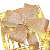 Scatola Regalo 3 pcs Bianco caldo 20 x 20 x 20 cm PET