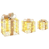 Scatola Regalo 3 pcs Bianco caldo 20 x 20 x 20 cm PET