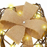 Scatola Regalo 3 pcs Bianco caldo 20 x 20 x 20 cm Rattan