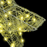 Stella 3D con 50 LED Bianco caldo 55 x 53.5 x 10 cm Acrilico