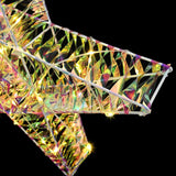 Stella 3D con 50 LED Bianco caldo 55 x 52.5 x 9 cm PET