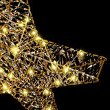 Stella 3D con 50 LED Bianco caldo 55 x 52.5 x 9 cm PET