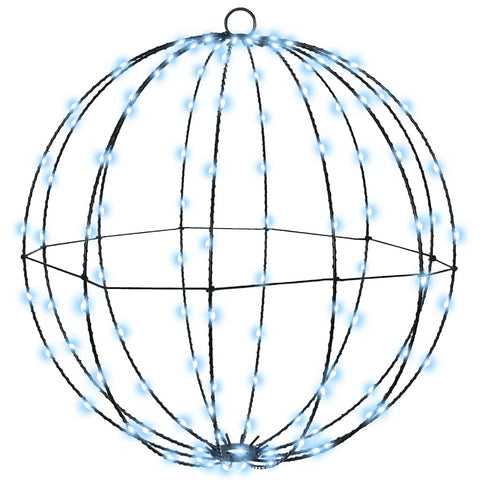 Palla con 160 LED Bianco freddo 50 cm Metallo