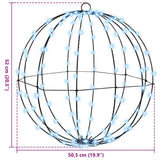 Palla con 160 LED Bianco freddo 50 cm Metallo