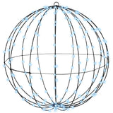 Palla con 192 LED Bianco freddo 60 cm Metallo