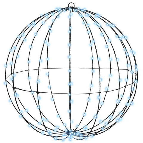 Palla con 192 LED Bianco freddo 60 cm Metallo