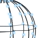 Palla con 192 LED 2 pcs Bianco freddo 40 cm Metallo