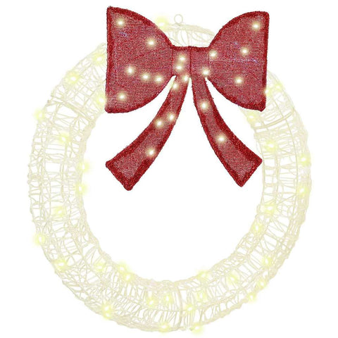 Ghirlanda con 60 LED Bianco caldo 75 cm Acrilico