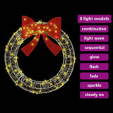 Ghirlanda con 80 LED Bianco caldo 90 cm Acrilico