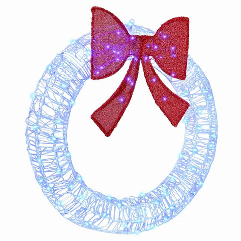 Ghirlanda con 80 LED Blu 90 cm Acrilico