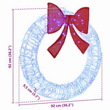 Ghirlanda con 80 LED Blu 90 cm Acrilico