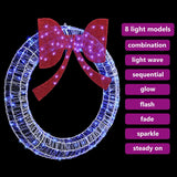 Ghirlanda con 150 LED Blu 120 cm Acrilico